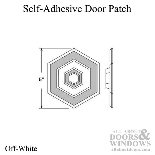 WALL PATCH, DOOR BUMPER, Off - White - WALL PATCH, DOOR BUMPER, Off - White