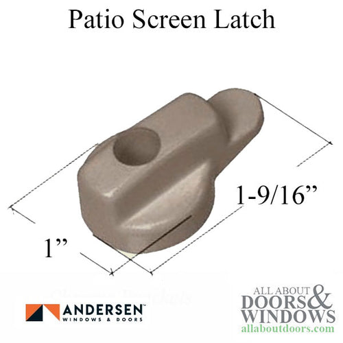 Andersen Screen Door Latch / Lock - Stone - Andersen Screen Door Latch / Lock - Stone