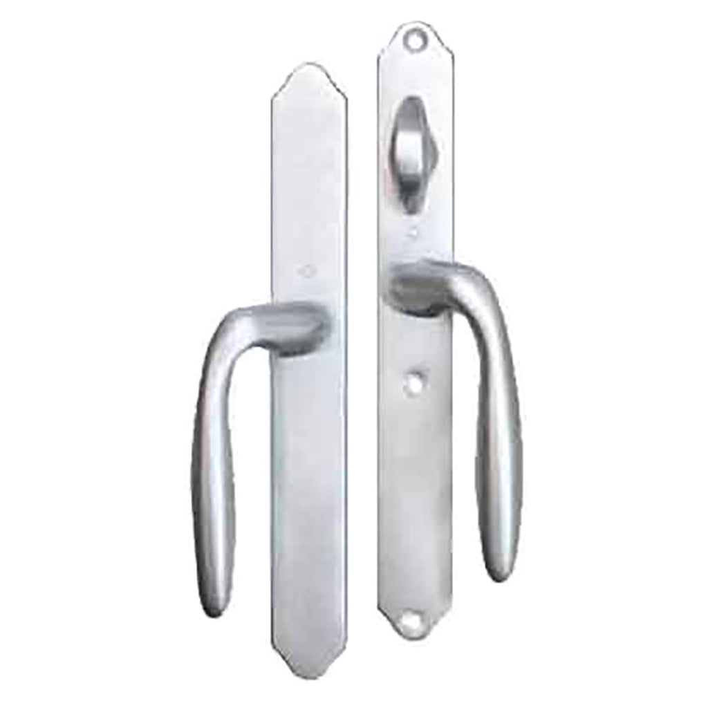 HOPPE HLS 9000 Sliding Door Handle Set Verona Lever Active Non-Keyed Brushed Chrome - HOPPE HLS 9000 Sliding Door Handle Set Verona Lever Active Non-Keyed Brushed Chrome