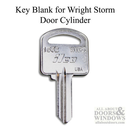 Key Blank for Wright Storm Door Cylinder