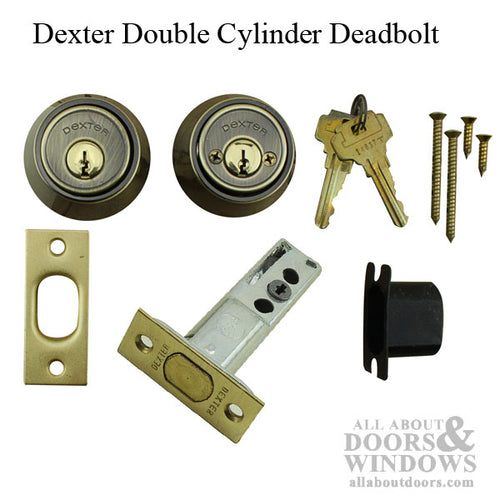 Dexter Old style 4109 Double cylinder Deadbolt 2-3/4 Latch - Dexter Old style 4109 Double cylinder Deadbolt 2-3/4 Latch