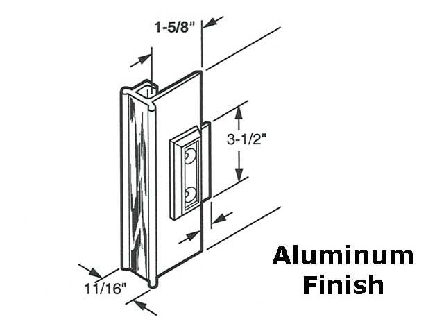 Latch and Pull - Vinyl and Aluminum Sash Hardware, Plastic / Aluminum - Black - Latch and Pull - Vinyl and Aluminum Sash Hardware, Plastic / Aluminum - Black