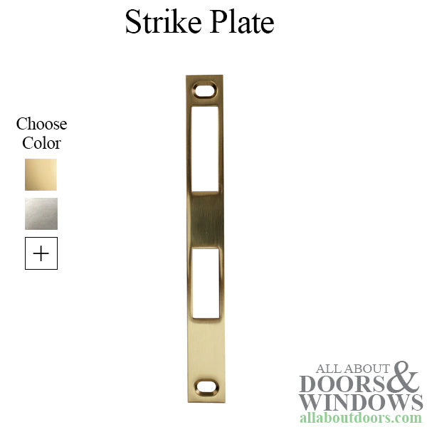 Larson Latch and Deadbolt Strike Plate - 3/4 x 6-1/2 Inches - Larson Latch and Deadbolt Strike Plate - 3/4 x 6-1/2 Inches