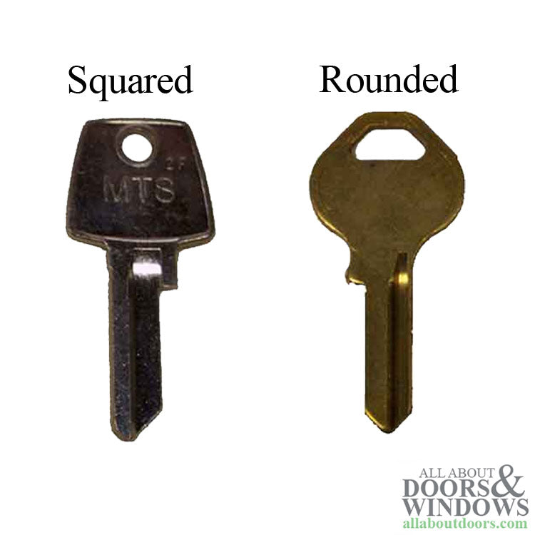 Uncut Key Blank Squared Corners 2F 3C or Rounded Master M10 - Uncut Key Blank Squared Corners 2F 3C or Rounded Master M10