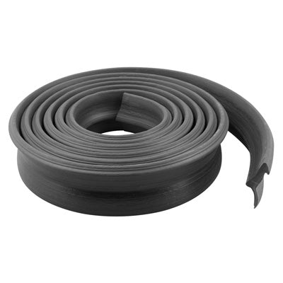 Vinyl/Rubber Garage Door Bottom Seal Weatherstrip - Black, 16 Feet - Vinyl/Rubber Garage Door Bottom Seal Weatherstrip - Black, 16 Feet