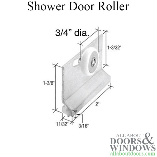 Discontinued - Roller Assembly - Bath Co - Shower Door- 2 pack