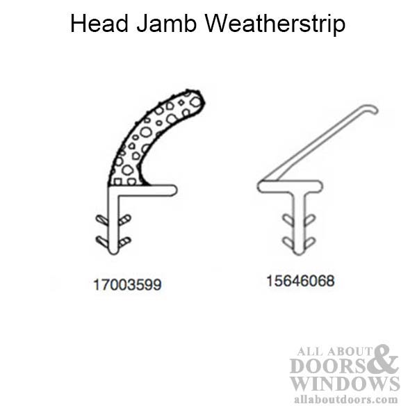Marvin Head Jamb Parting Stop Astragal Weatherstrip Beige - Marvin Head Jamb Parting Stop Astragal Weatherstrip Beige