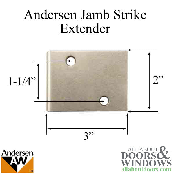 Andersen Jamb Strike Extender, 3