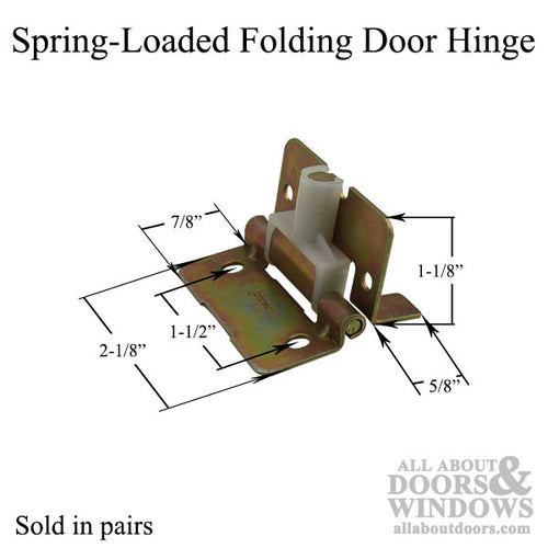 Folding Door Hinge Spring Loaded - Folding Door Hinge Spring Loaded