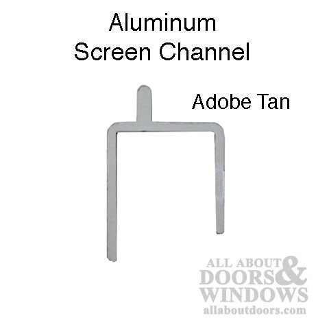 DISCONTINUED  Screen Channel, Head Track ,6546 WP/FS Aluminum 6\' - Tan