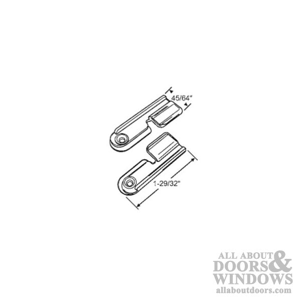 Ariel Double Hung Screen Latch Kit, Pair - Clear - Ariel Double Hung Screen Latch Kit, Pair - Clear