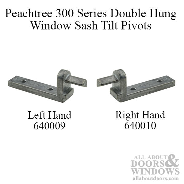 Peachtree 300 Series Double Hung Window Pivot Pin, Old Style, Left Hand - Mill Finish - Peachtree 300 Series Double Hung Window Pivot Pin, Old Style, Left Hand - Mill Finish