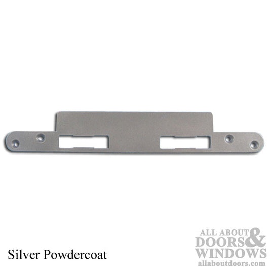 Winkhaus / Essve Latch and Deadbolt Strike, Flat - Powdercoat Silver