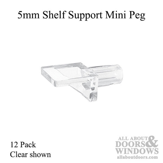 5mm Shelf Support Mini Peg - 12 Pack