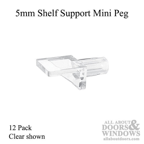 5mm Shelf Support Mini Peg - 12 Pack - 5mm Shelf Support Mini Peg - 12 Pack