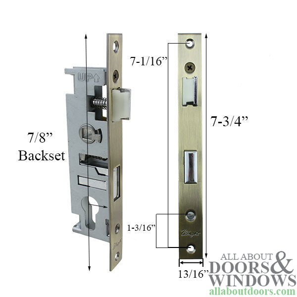 Pella Select Storm Door Mortise Lock with 7/8 Inch Backset - Pella Select Storm Door Mortise Lock with 7/8 Inch Backset