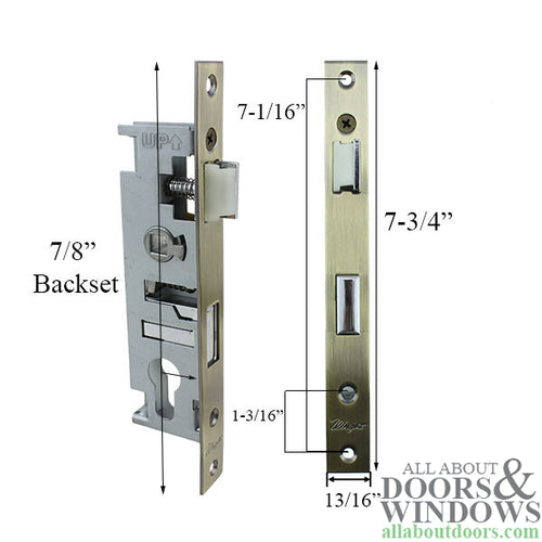 Pella Select Storm Door Mortise Lock with 7/8 Inch Backset - Pella Select Storm Door Mortise Lock with 7/8 Inch Backset