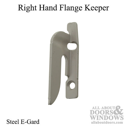 Sash Lock Hook, Flange Keeper, Right Hand - Steel E-Gard