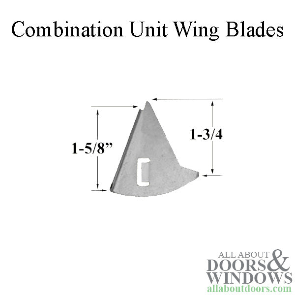 Combination Storm Window / Outer Frame Wing Blade Locks - Combination Storm Window / Outer Frame Wing Blade Locks