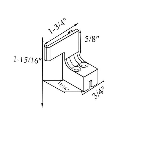 Cassette Retainer - Insect Screen Retractable - for Andersen FGD - Left - Terratone - Cassette Retainer - Insect Screen Retractable - for Andersen FGD - Left - Terratone