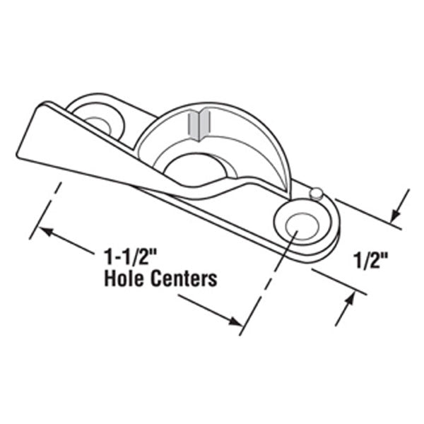 Sash Lock - Vinyl and Aluminum Sash Hardware, Diecast - Brite Zinc - Sash Lock - Vinyl and Aluminum Sash Hardware, Diecast - Brite Zinc