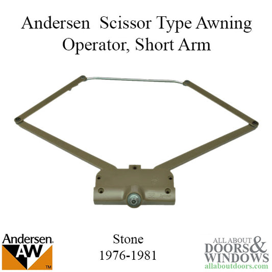 Andersen Awning Operator, Scissor Type, 5 Link - Stone