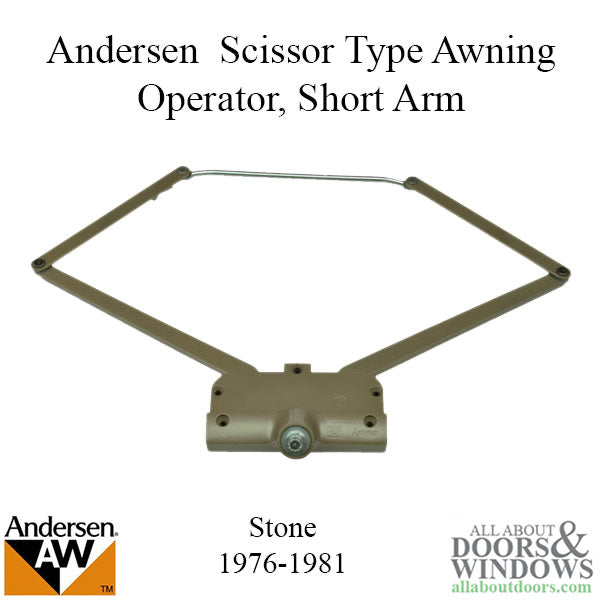 Andersen Awning Operator, Scissor Type, 5 Link - Stone - Andersen Awning Operator, Scissor Type, 5 Link - Stone