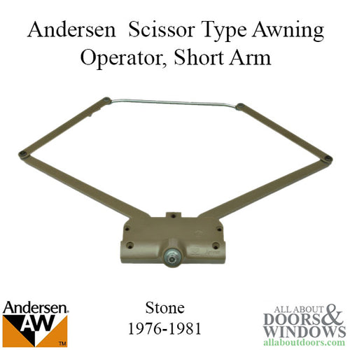 Andersen Awning Operator, Scissor Type, 5 Link - Stone - Andersen Awning Operator, Scissor Type, 5 Link - Stone