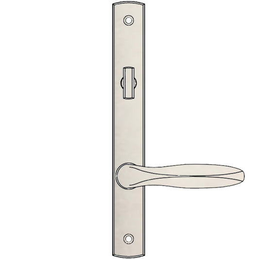 Truth Sentry Lock Handle Set, Classic, Decorative finishes over Brass, PVD Nickel