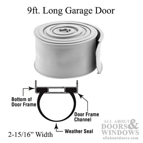 Weatherstrip, Fiberglass and Alum. Doors, 9 Foot - Weatherstrip, Fiberglass and Alum. Doors, 9 Foot