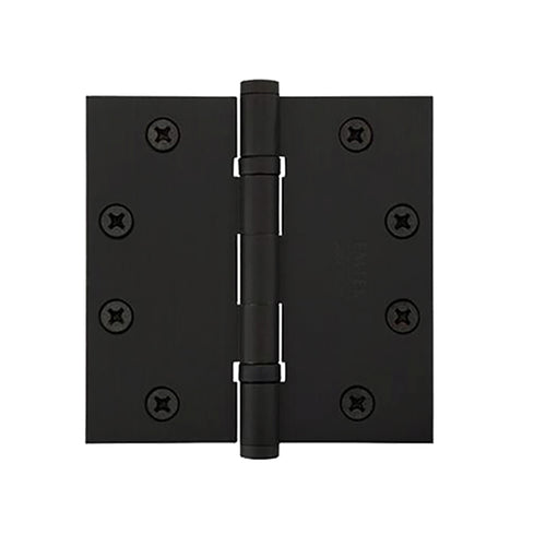Heavy Duty Ball Bearing Hinge, Square Corners, 4-1/2