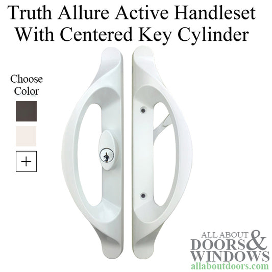 Truth Active Sliding Door Handle with Centered Key Cylinder