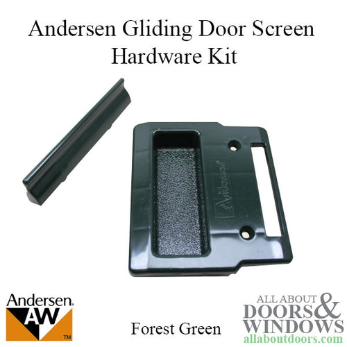 Andersen Window - Frenchwood Gliding Doors - Screen Hardware Kit - Forest Green - Andersen Window - Frenchwood Gliding Doors - Screen Hardware Kit - Forest Green