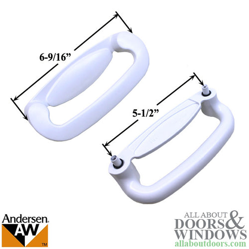 Andersen Tribeca Sliding Door Handle For Perma-Shield Sliding Doors White Exterior Door Handle - Andersen Tribeca Sliding Door Handle For Perma-Shield Sliding Doors White Exterior Door Handle