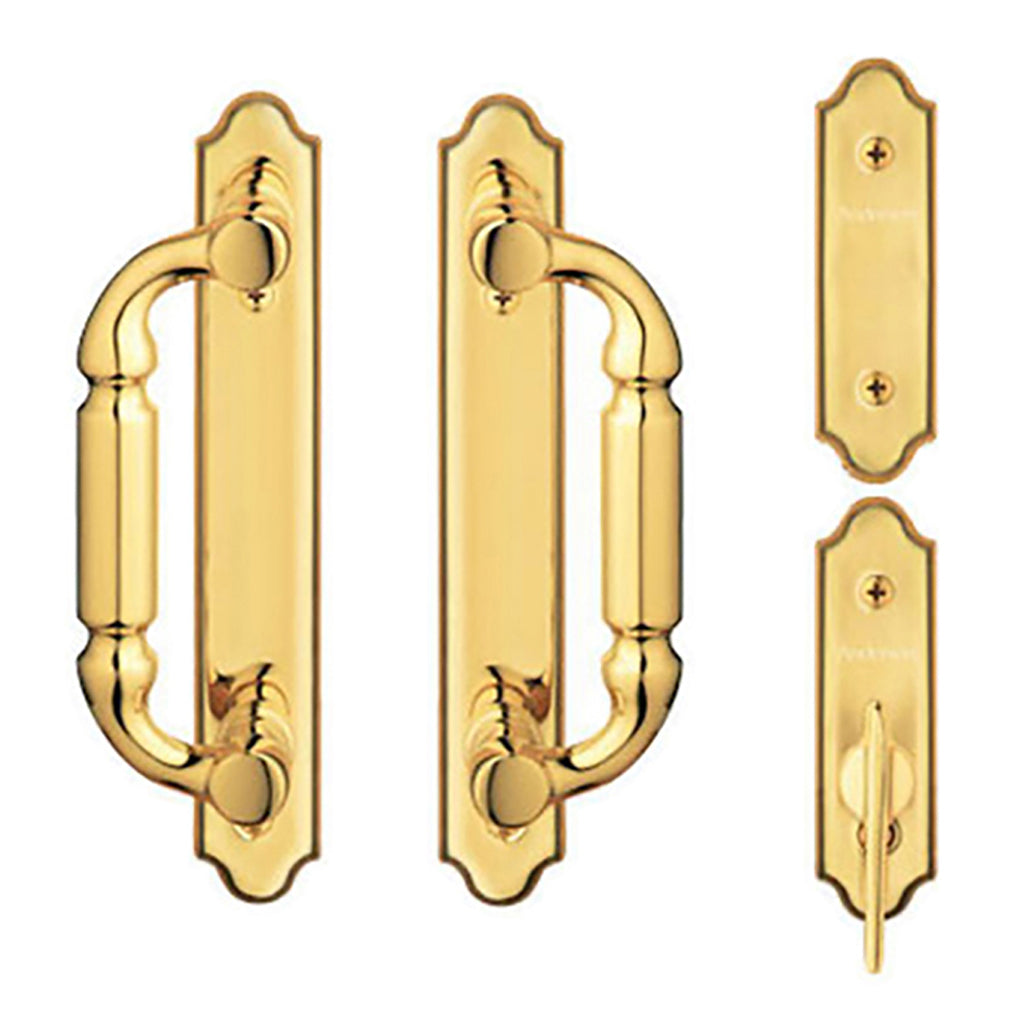 Andersen Covington 4 Panel Hardware Set - Polished Brass - Andersen Covington 4 Panel Hardware Set - Polished Brass