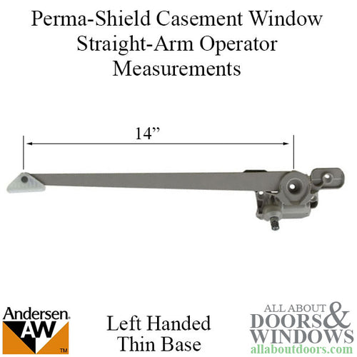 Andersen Window Operator For Casement Windows Left Straight Arm 14