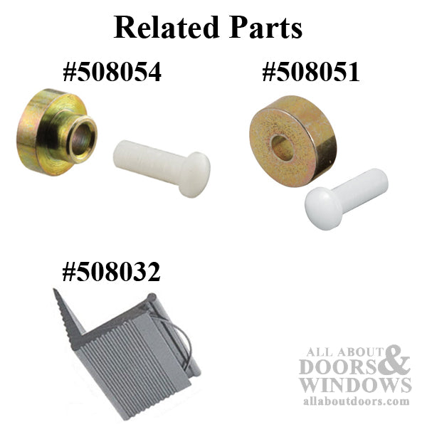 Roller Assembly (Flat) - Sliding Windows, Vertical Rail - Nylon - Roller Assembly (Flat) - Sliding Windows, Vertical Rail - Nylon