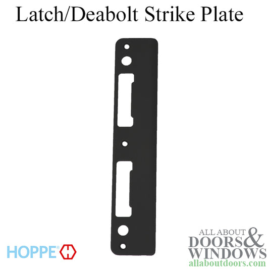 Latch & Deadbolt Strike Plate, 1.74 x 8.82 Curved Lip - Oil Rubbed Brass