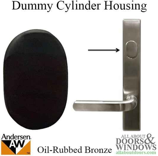 Dummy Cylinder Housing, Andersen - Oil Rubbed Bronze