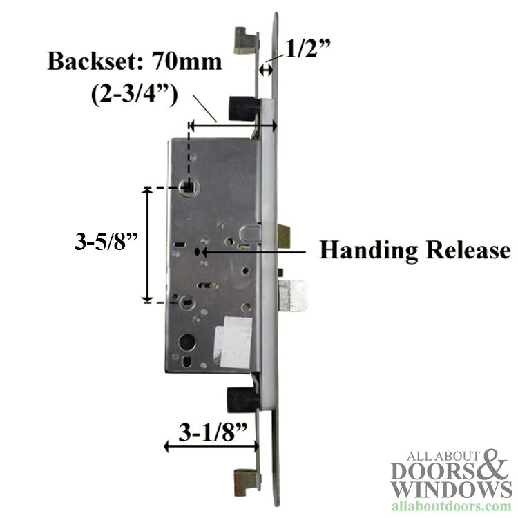 Peachtree Active Concealed Multi-Point Lock Rod with 70/92 Radius Faceplate - Peachtree Active Concealed Multi-Point Lock Rod with 70/92 Radius Faceplate