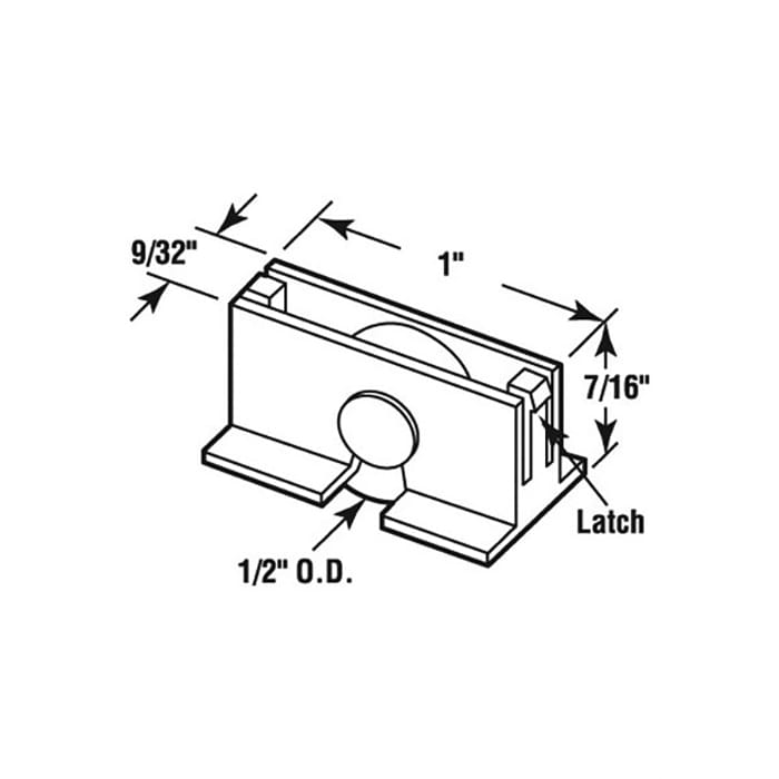 Roller Assembly (Flat) - Sliding Windows, Nylon / Steel - Roller Assembly (Flat) - Sliding Windows, Nylon / Steel