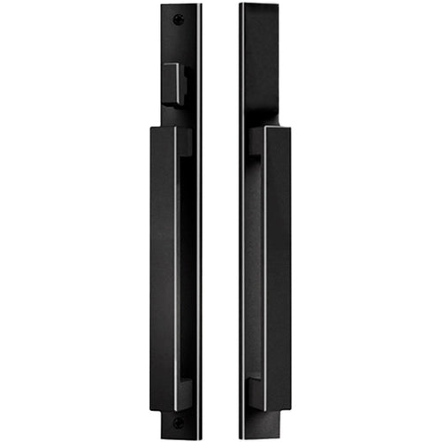 Modern Contemporary Inline Sliding Patio Door Handle Set Active Non-Keyed with Interior Thumbturn - Modern Contemporary Inline Sliding Patio Door Handle Set Active Non-Keyed with Interior Thumbturn