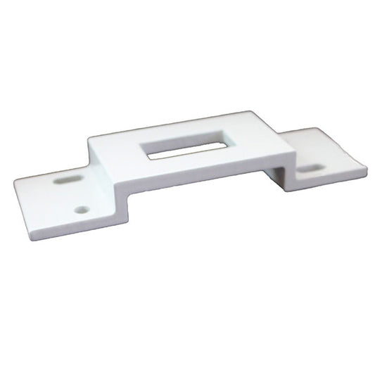 Sliding Patio Door Keeper 1-1/2 x 4-3/4 x 5/8 Zinc Alloy White