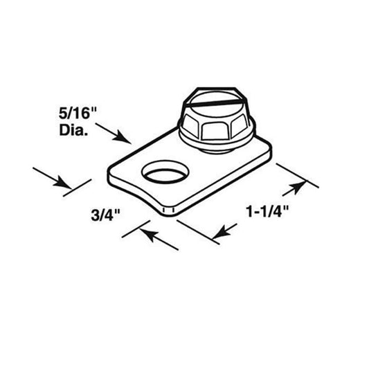 Bracket, Pivot Rod, Bi-Folding Door