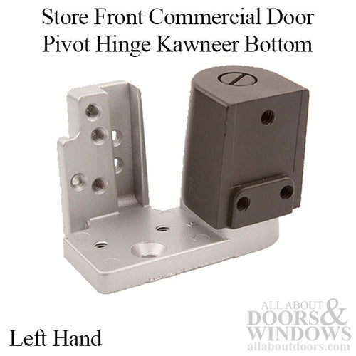 Store Front Commercial Door Pivot Hinge, Kawneer Top and Bottom, Left Hand - Choose Color - Store Front Commercial Door Pivot Hinge, Kawneer Top and Bottom, Left Hand - Choose Color