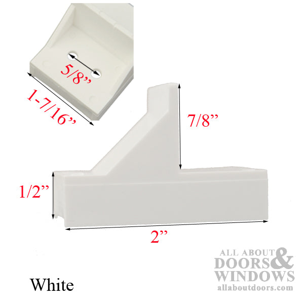 Flanker Stop for stationary Panel Slider Window - Choose Color - Flanker Stop for stationary Panel Slider Window - Choose Color