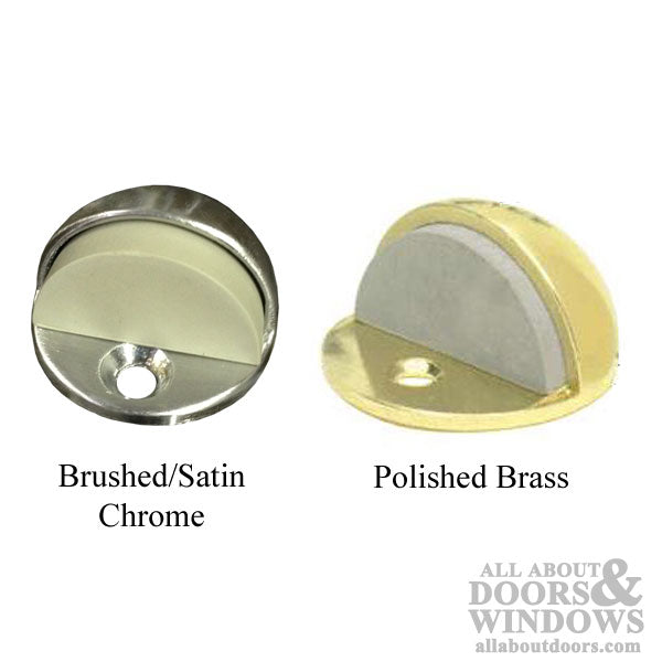 Floor Stop - Dome - 1-3/16 Inch - Choose Finish - Floor Stop - Dome - 1-3/16 Inch - Choose Finish