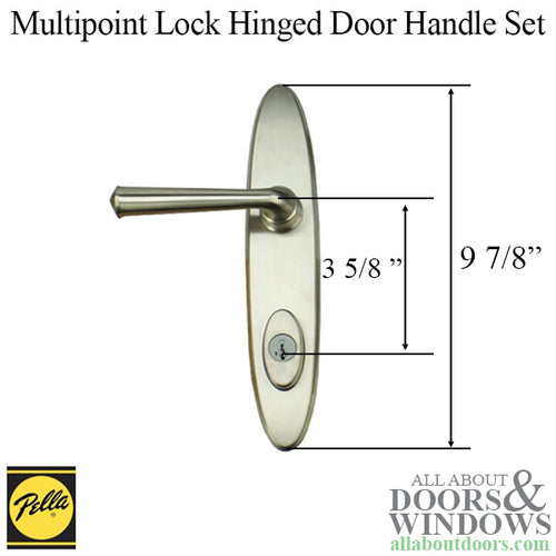 Pella Locus Active Hinged Door Handle Set Trim for Multipoint Lock - Pella Locus Active Hinged Door Handle Set Trim for Multipoint Lock