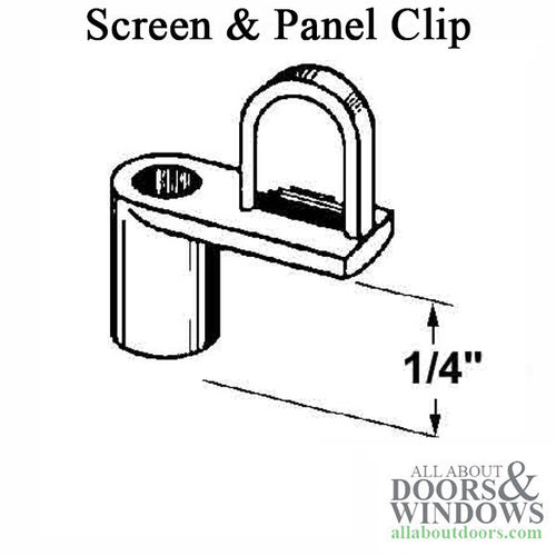 Eagle Window Zinc Diecast  Panel Clip 1/4-inch Offset - Eagle Window Zinc Diecast  Panel Clip 1/4-inch Offset