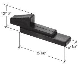 Latch and Pull - Vinyl and Aluminum Sash Hardware, Plastic - Black - Latch and Pull - Vinyl and Aluminum Sash Hardware, Plastic - Black